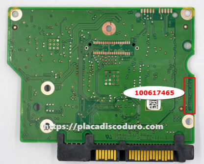 Placa de disco duro 3.5" SATA 1TB Seagate ST1000DM003, PCB 100617465 - Imagen 2