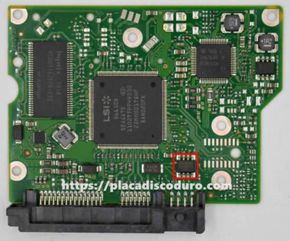 Placa de disco duro 3.5" SATA 1TB Seagate ST1000DM003, PCB 100617465 - Imagen 3