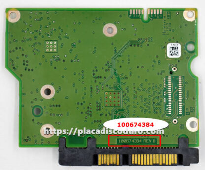 Placa de disco duro 3.5" SATA 1TB Seagate ST1000DM003, PCB 100674384 - Imagen 2