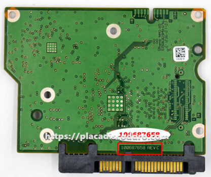 Placa de disco duro 3.5" SATA 1TB Seagate ST1000VM002, PCB 100687658 - Imagen 2