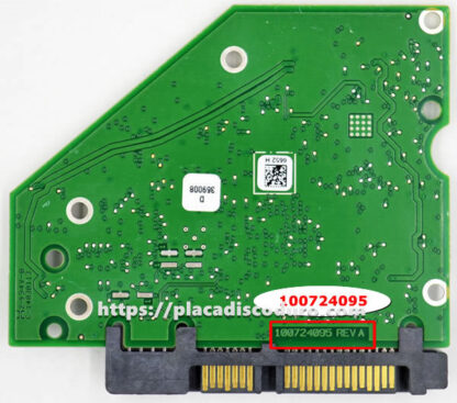 Placa de disco duro 3.5" SATA 1TB Seagate ST1000VX003, PCB 100724095 - Imagen 2