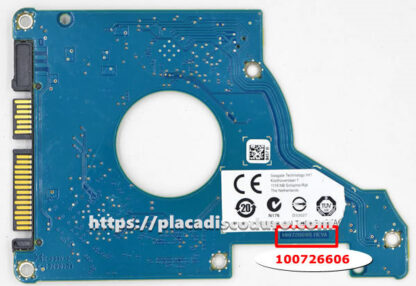 Placa de disco duro 2.5" SATA 320GB Seagate ST320LT030, PCB 100726606 - Imagen 2