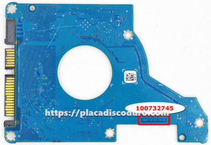 Placa de disco duro 2.5" SATA 320GB Seagate ST320LT030, PCB 100732745 - Imagen 2