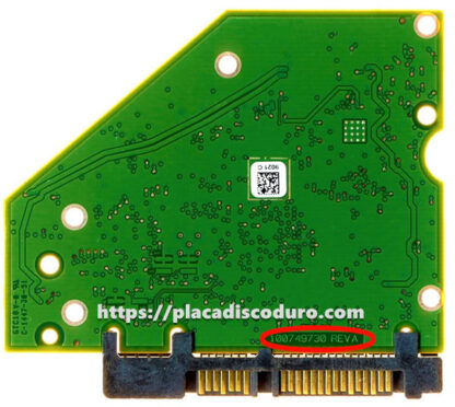 Placa de disco duro 3.5" SATA 2TB Seagate ST2000DM006, PCB 100749730 - Imagen 2