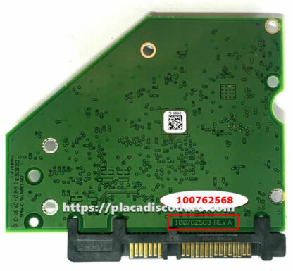 Placa de disco duro 3.5" SATA 2TB Seagate ST2000DM006, PCB 100762568 - Imagen 2