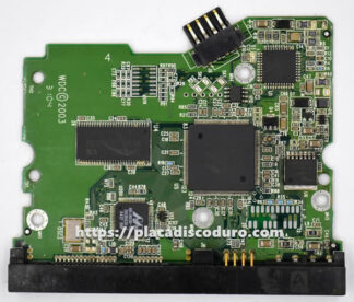 Placa de disco duro 3.5" SATA 80GB WD WD800JD, PCB 2060-001252-000
