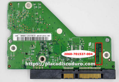 Placa de disco duro 3.5" SATA 160GB WD WD1600AAJS, PCB 2060-701537-004 - Imagen 2