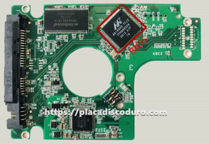 Placa de disco duro 2.5" SATA 320GB WD WD3200BEVT, PCB 2060-701609-000 - Imagen 2