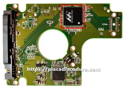 Placa de disco duro 2.5" SATA 80GB WD WD800BEVT, PCB 2060-771574-001 - Imagen 3