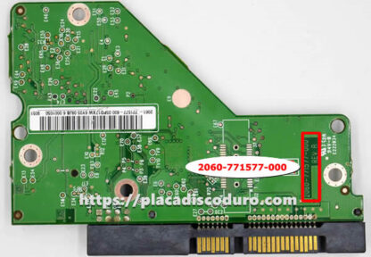 Placa de disco duro 3.5" SATA 640GB WD WD6400AAKS, PCB 2060-771577-000 - Imagen 2