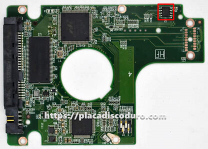 Placa de disco duro 2.5" SATA 500GB WD WD5000BPVT, PCB 2060-771629-006 - Imagen 3