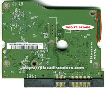 Placa de disco duro 3.5" SATA 2TB WD WD20EADS, PCB 2060-771642-003 - Imagen 2