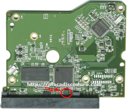 Placa de disco duro 3.5" SATA 2TB WD WD20EADS, PCB 2060-771642-003 - Imagen 3