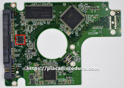 Placa de disco duro 2.5" SATA 500GB WD WD5000BEVT, PCB 2060-771672-004 - Imagen 3