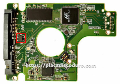 Placa de disco duro 2.5" SATA 750GB WD WD7500BPVT, PCB 2060-771692-001 - Imagen 3