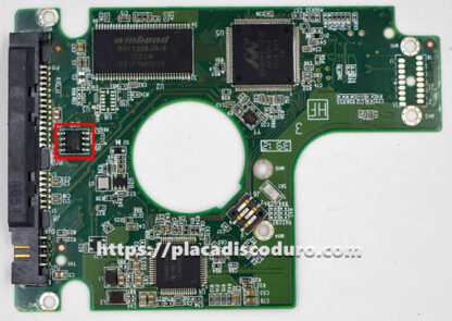 Placa de disco duro 2.5" SATA 320GB WD WD3200BEKT, PCB 2060-771692-006 - Imagen 3