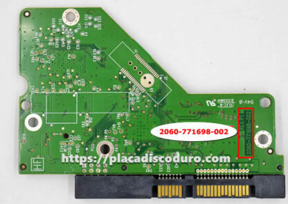 Placa de disco duro 3.5" SATA 2TB WD WD20EURS, PCB 2060-771698-002 - Imagen 2