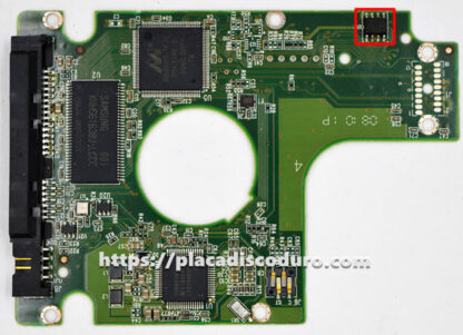 Placa de disco duro 2.5" SATA 500GB WD WD5000BEKT, PCB 2060-771714-000 - Imagen 3