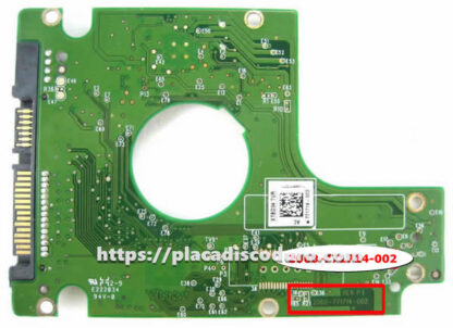 Placa de disco duro 2.5" SATA 250GB WD WD2500BEVT, PCB 2060-771714-002 - Imagen 2