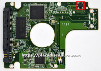 Placa de disco duro 2.5" SATA 250GB WD WD2500BEVT, PCB 2060-771714-002 - Imagen 3