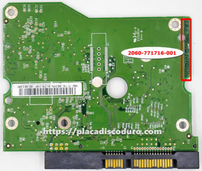 Placa de disco duro 3.5" SATA 2TB WD WD2009FYPX, PCB 2060-771716-001 - Imagen 2