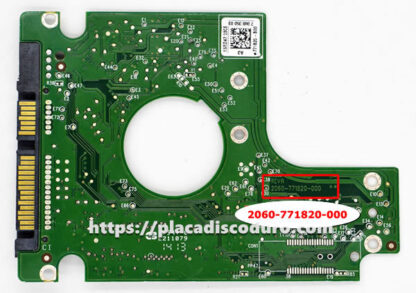 Placa de disco duro 2.5" SATA 320GB WD WD3200BEVT, PCB 2060-771820-000 - Imagen 2