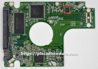 Placa de disco duro 2.5" SATA 1TB WD WD10JPVT, PCB 2060-771823-004 - Imagen 3