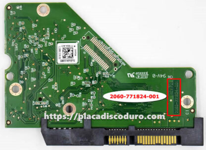 Placa de disco duro 3.5" SATA 500GB WD WD5000AZRX, PCB 2060-771824-001 - Imagen 2