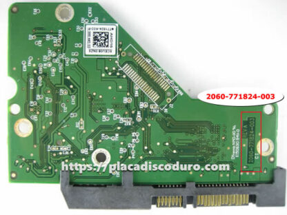 Placa lógica 2060-771824-003 de WD 3.5" SATA disco duro - Imagen 2