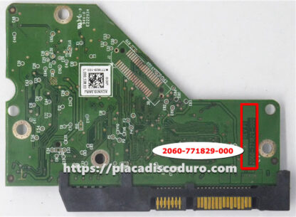 Placa de disco duro 3.5" SATA 1TB WD WD10EZEX, PCB 2060-771829-000 - Imagen 2