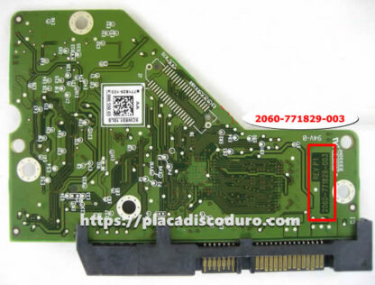 Placa de disco duro 3.5" SATA 1TB WD WD10EZEX, PCB 2060-771829-003 - Imagen 2