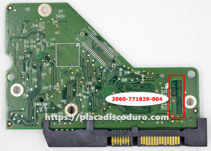 Placa de disco duro 3.5" SATA 1TB WD WD10EZEX, PCB 2060-771829-004 - Imagen 2