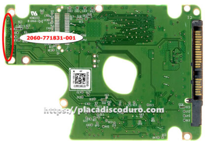 Placa de disco duro 2.5" SATA 500GB WD WD5000HHTZ, PCB 2060-771831-001 - Imagen 2