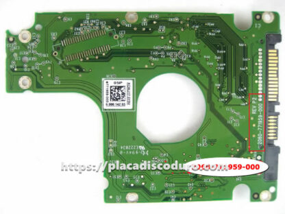 Placa de disco duro 2.5" SATA 320GB WD WD3200LPVX, PCB 2060-771959-000 - Imagen 2