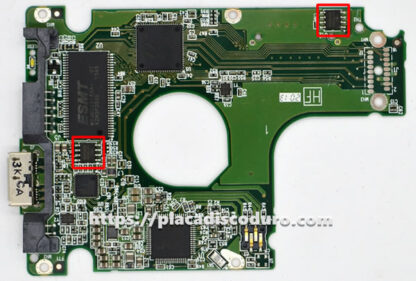 Placa de disco duro 2.5" SATA 500GB WD WD5000LPVT, PCB 2060-771962-000 - Imagen 3