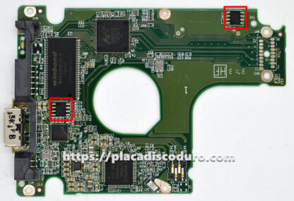 Placa de disco duro 2.5" SATA 500GB WD WD5000LPVT, PCB 2060-771962-002 - Imagen 2