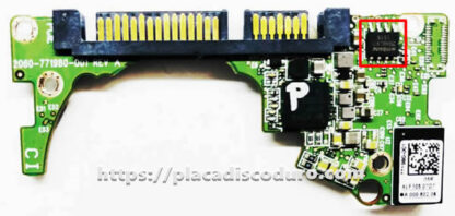 Placa de disco duro 2.5" SATA 1TB WD WD10S21X, PCB 2060-771980-001 - Imagen 3