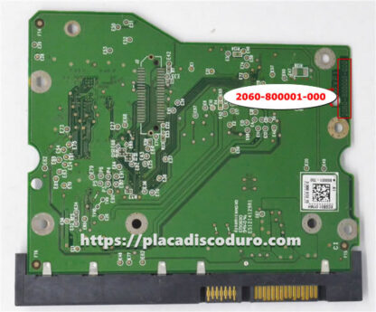 Placa lógica 2060-800001-000 de WD 3.5" SATA disco duro - Imagen 2