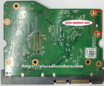 Placa lógica 2060-800002-005 de WD 3.5" SATA disco duro - Imagen 2