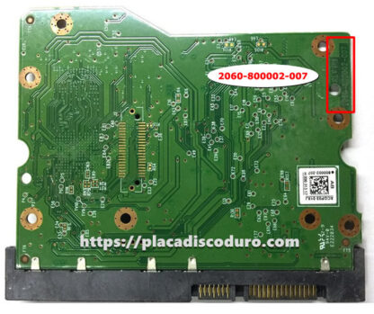 Placa lógica 2060-800002-007 de WD 3.5" SATA disco duro - Imagen 2