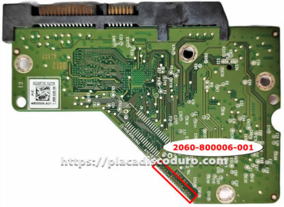 Placa de disco duro 3.5" SATA 1TB WD WD10PURX, PCB 2060-800006-001 - Imagen 2