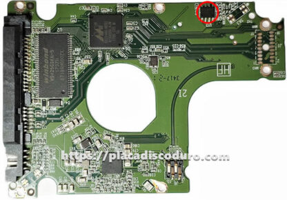 Placa de disco duro 2.5" SATA 320GB WD WD3200LPLX, PCB 2060-800018-001 - Imagen 3