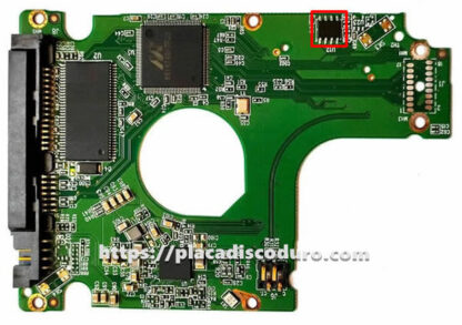 Placa de disco duro 2.5" SATA 500GB WD WD5000LPCX, PCB 2060-800025-001 - Imagen 3